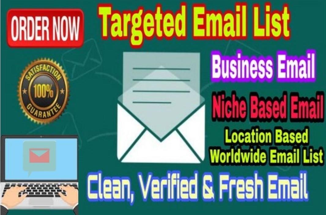 I can collect 1k niche based valid email list