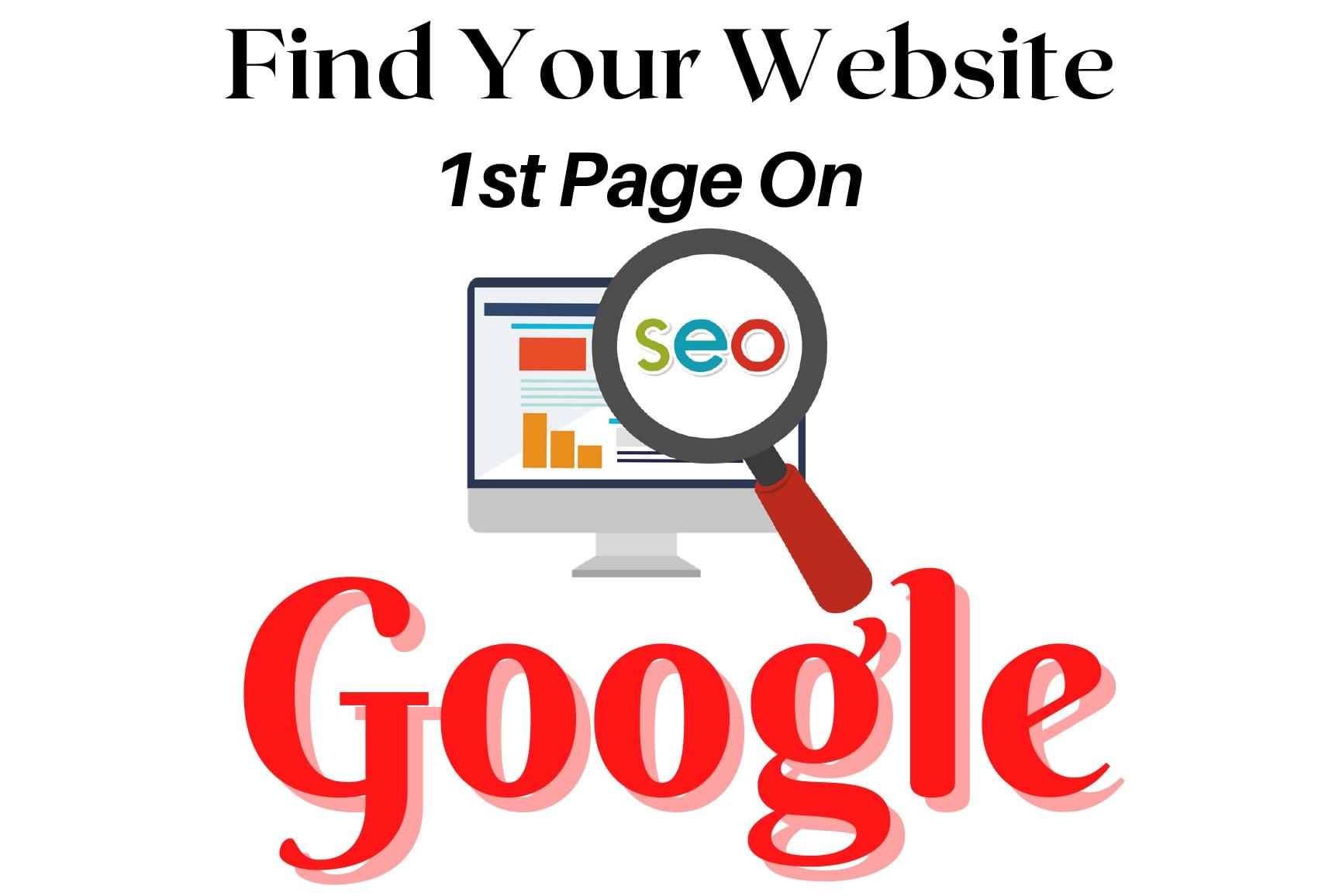 I Will Offer Your Website Guaranteed 1st Page Rank on Google by Exclusive Backlinks
