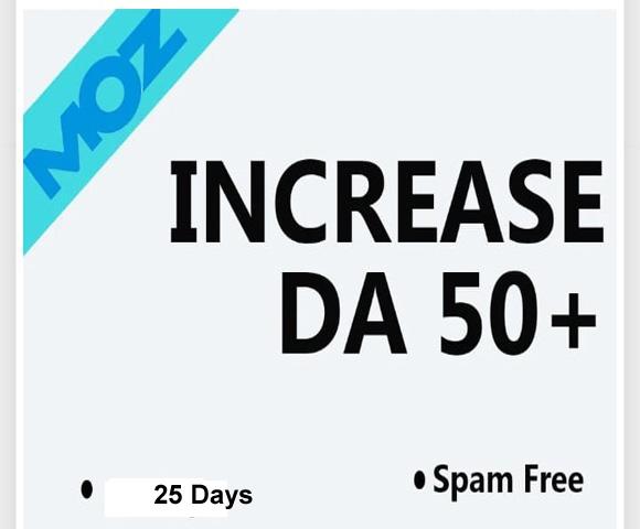I will increase Moz Domain Authority Moz DA 50 Plus White Hat SEO