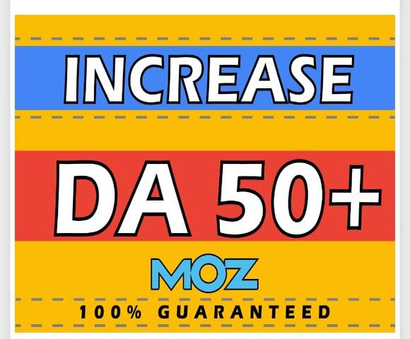 I will increase Moz Domain Authority Moz DA 50 Plus White Hat SEO