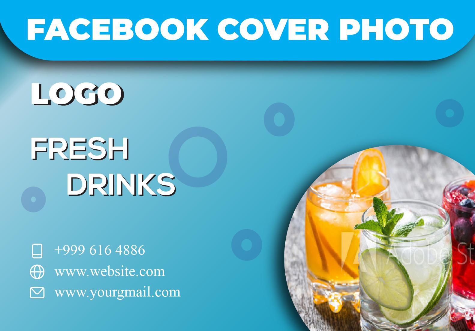 I will make an attractive facebook cover photo