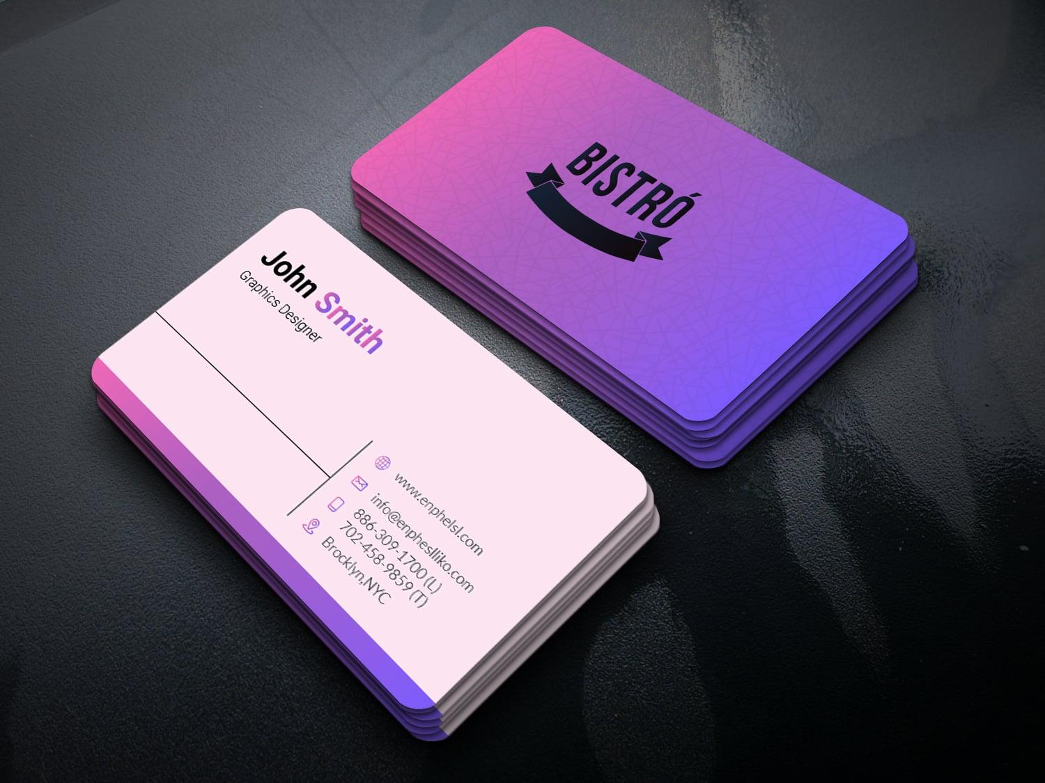 I will create a professional & unique Business Card Design