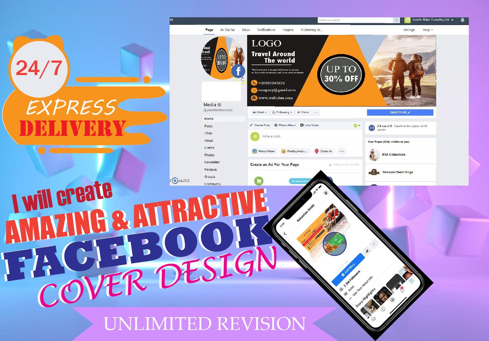  Professional social post design and social media cover Design 