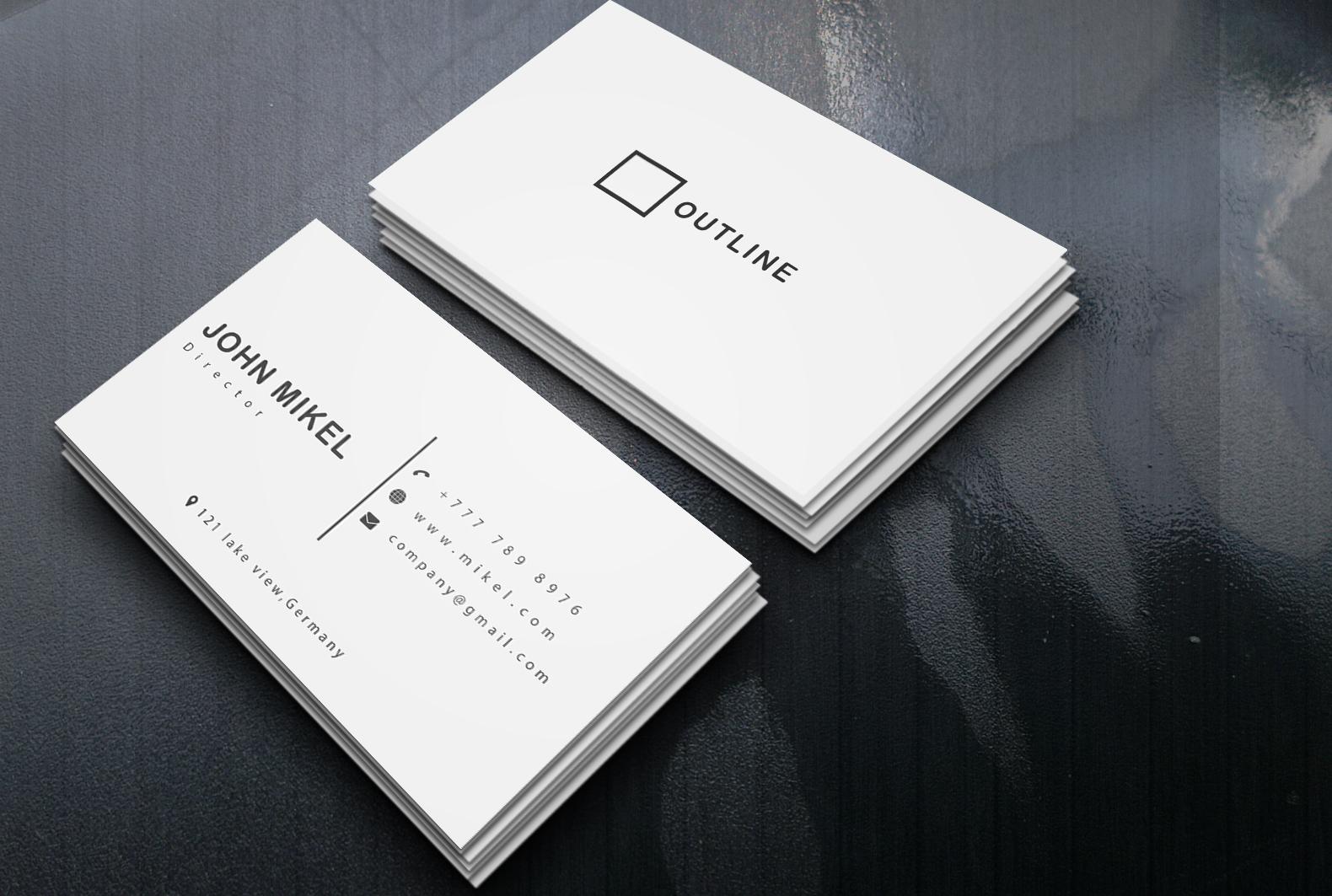 I will design professional and minimalist creative business card 