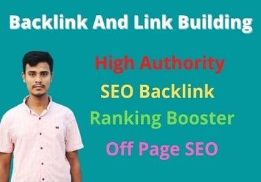 I will do 60 high quality backlink, high tf cf link building