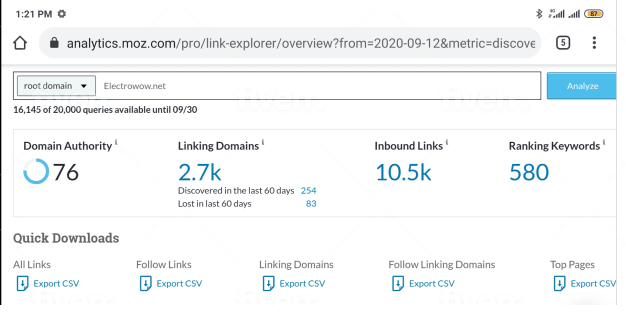 I will increase domain authority of your site da 40 plus in 25 days