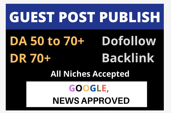 I will build SEO backlinks through high da guest posts high authority link building