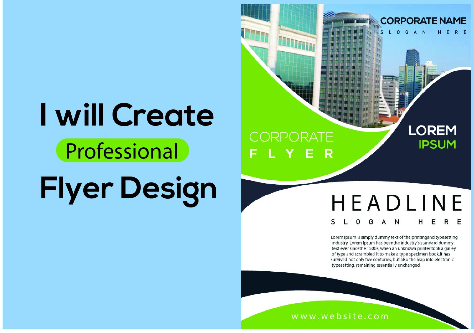 I will create a attractive professional flyer design 