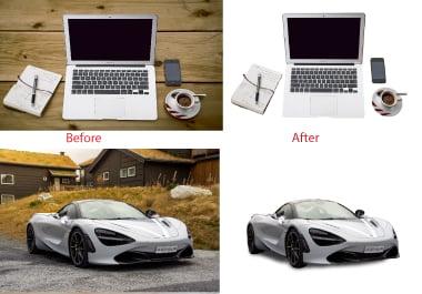  Remove background from 10 images professionally