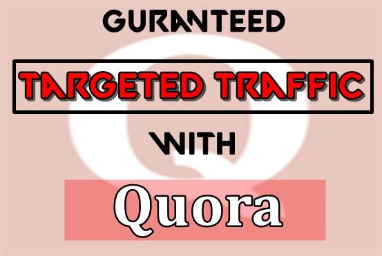 Offer High Quality Traffic With 30 Quora Answers