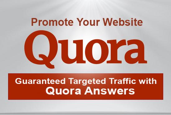 Guaranteed Targeted Traffic With 30 Quora Answer 