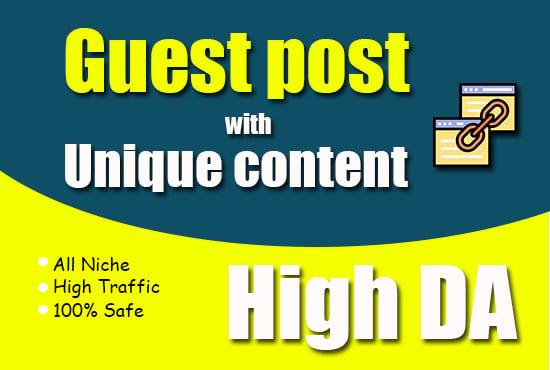 I will rank your site by guaranteed SEO through high da 1 guest post