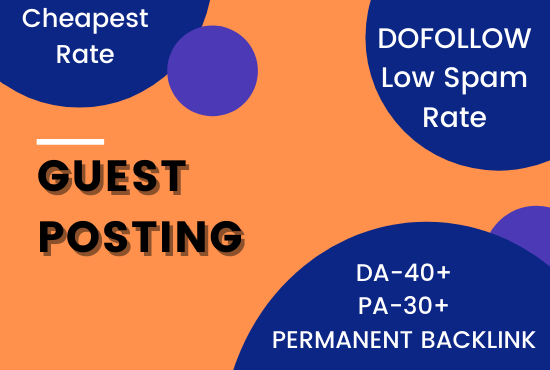 I will publish a guest post on 5 high authority blogs