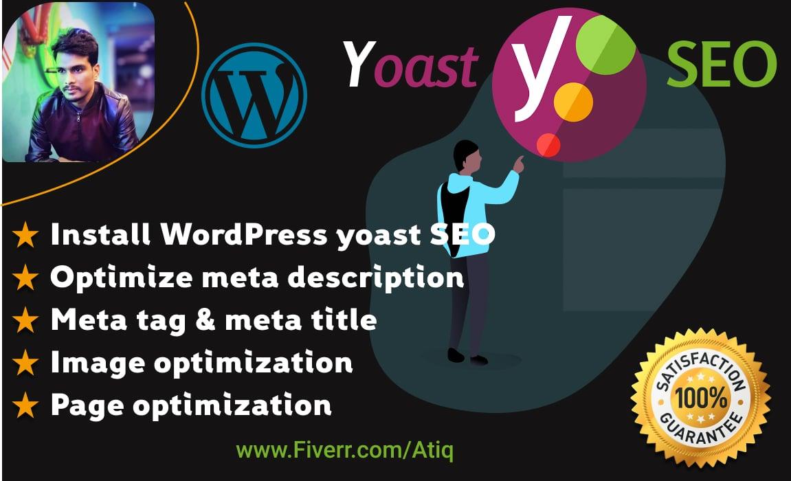Do WordPress on-page SEO optimization by YOAST 