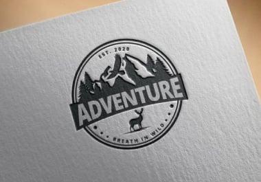 i will create a perfect vintage logo for your brand 