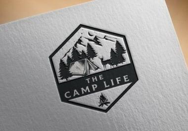 i will create a perfect vintage logo for your brand 