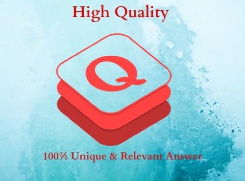 I will Promote 3 High Quality Quora answer with your keyword & URL