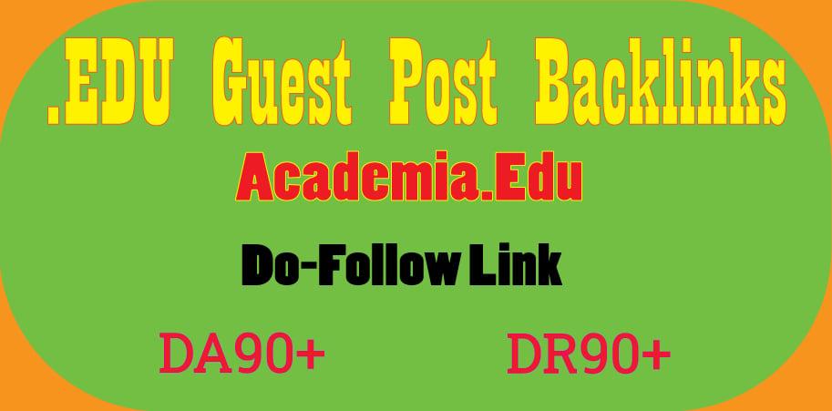 Write & Publish Academia.Edu Guest Post backlink