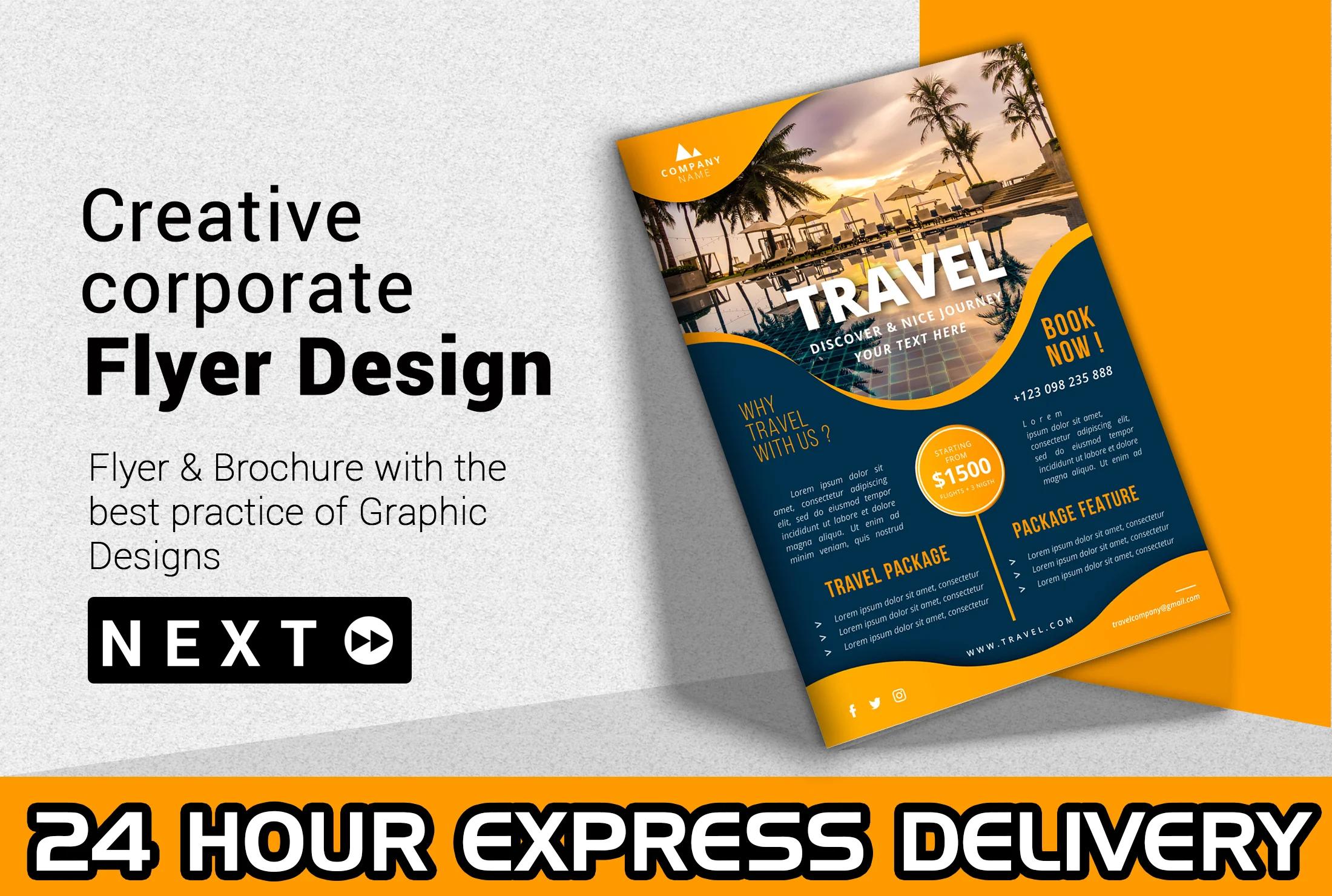 I will design an amazing flyer, Poster and brochure amazing Poster