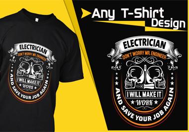 I will Do a Unique Custom T shit Design For Your Business 