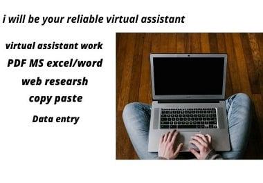 i will be your reliable virtual assistant. 