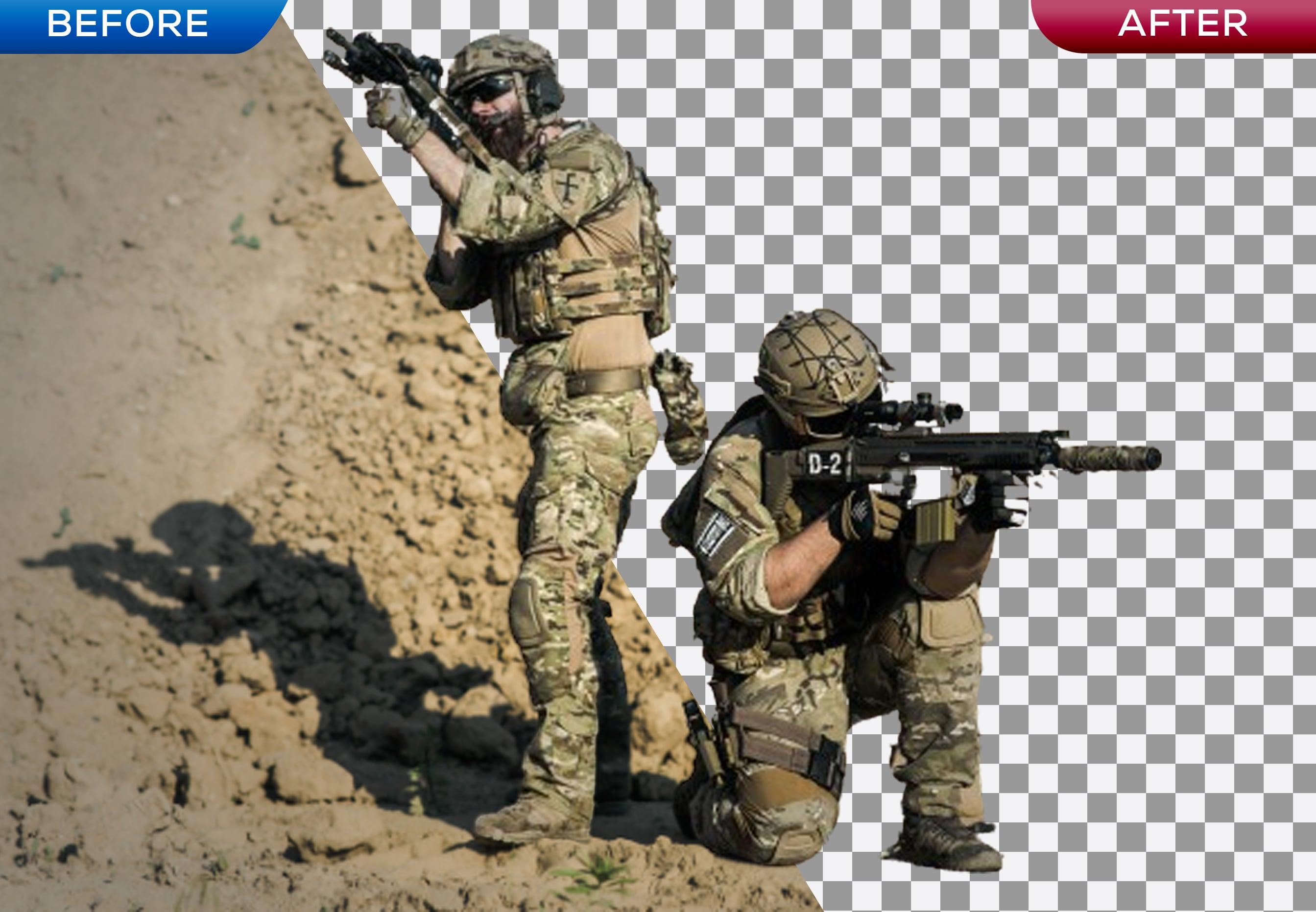 I will remove background 10 images with white or transparent