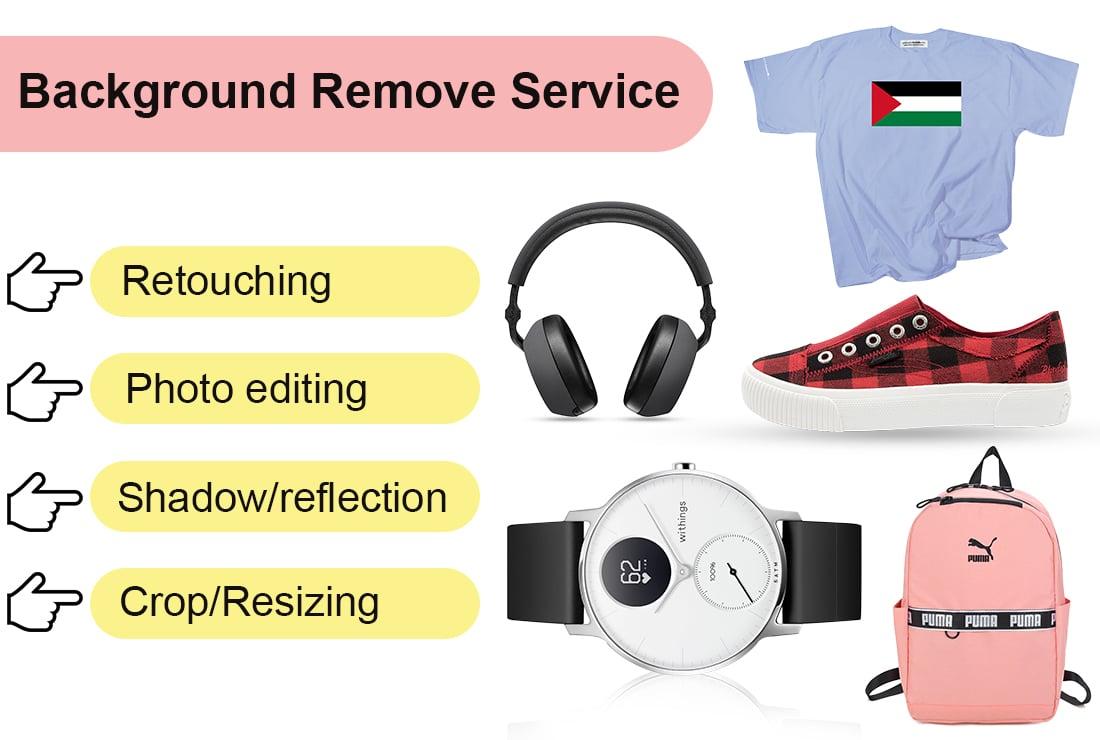 I will do background removal, resize and photo retouch 5 images