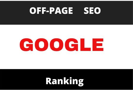 I will offer guaranteed Google 1st page ranking off page SEO with HQ back link