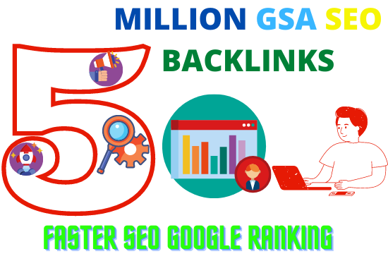 I will create 5 Million GSA SEO backlinks for your website.