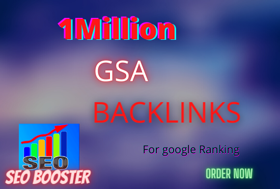 I will build 10,00,000 gsa dofollow backlinks for boost google rankings