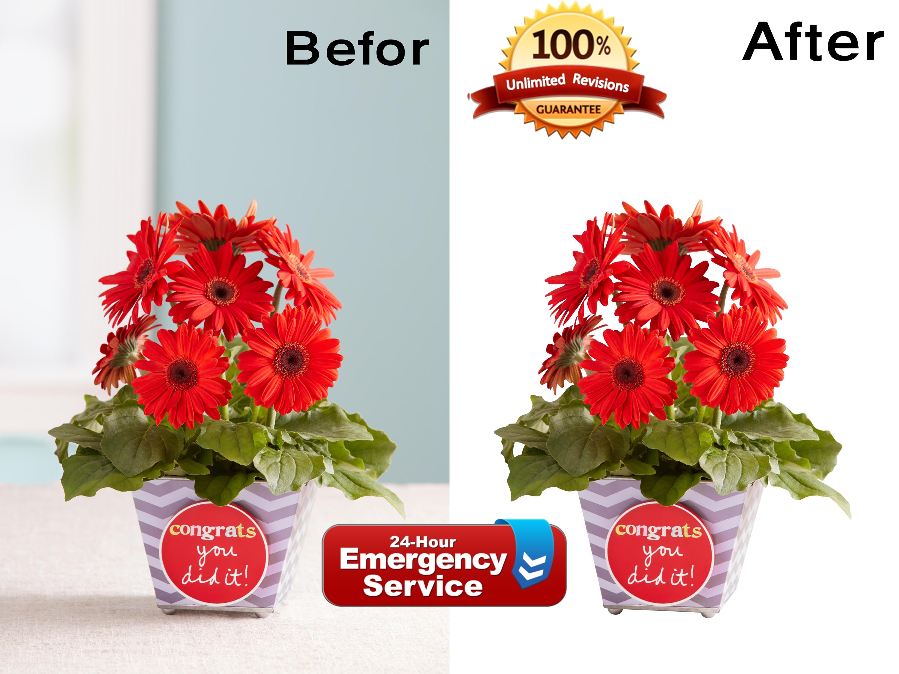  Product background Remove & Retouching services 