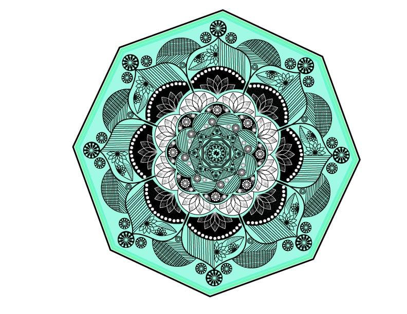 I will create floral beautiful printable adult mandala