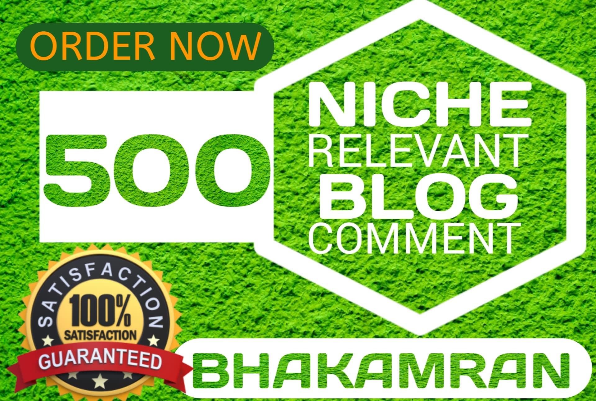  I will create 500 niche relevant blog comments seo backlinks