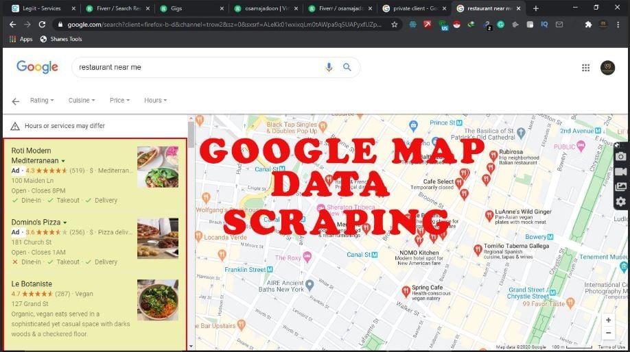 I will do google map data scraping (500 records)
