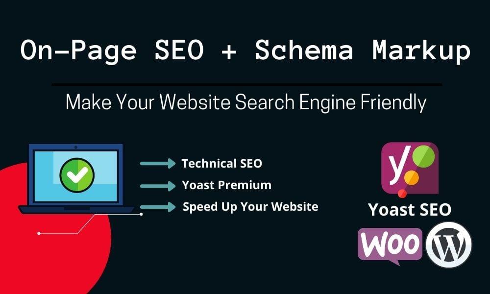 I will do WordPress Yoast SEO on-page with schema markup