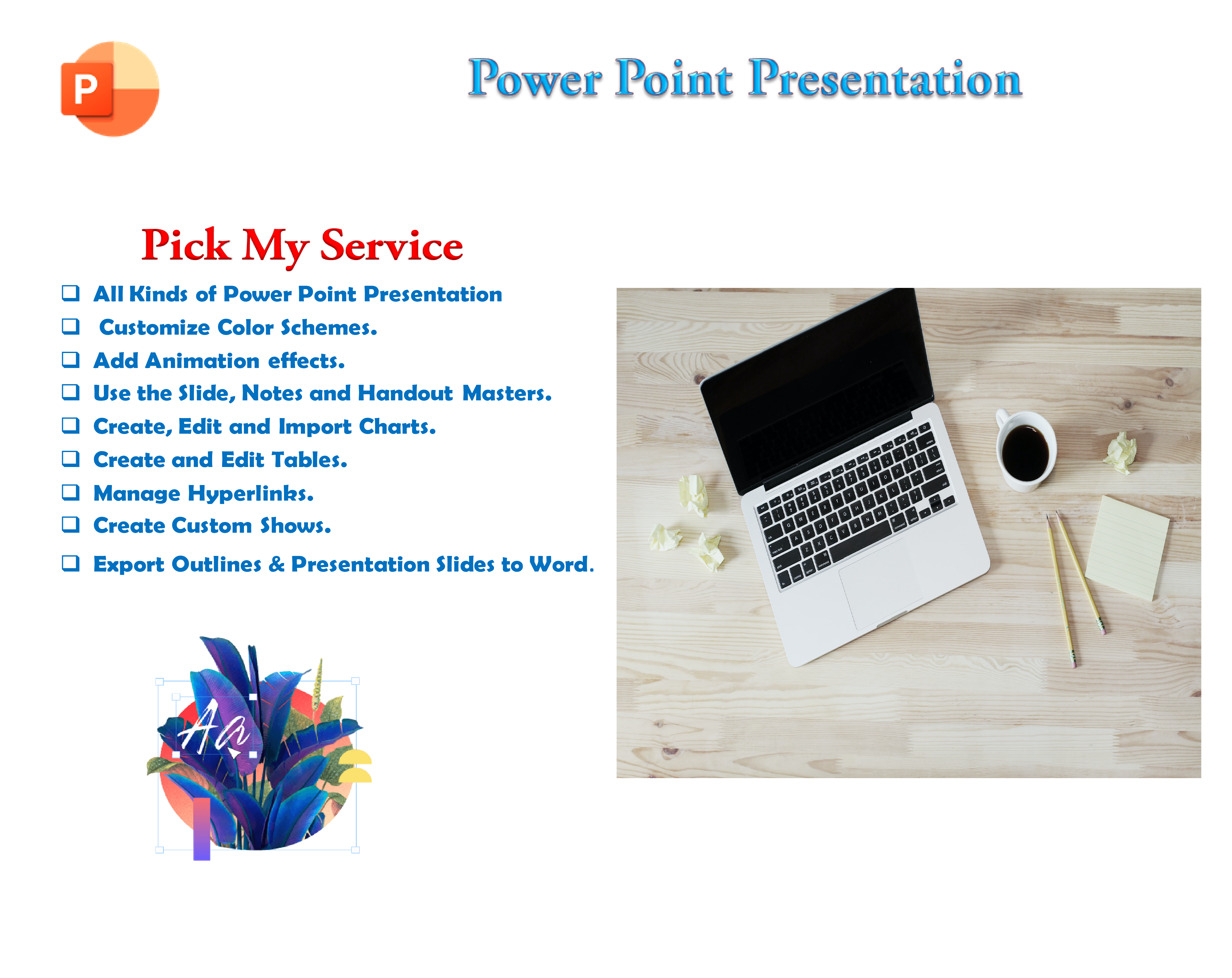 I will design unique power point presentation with quick delivery
