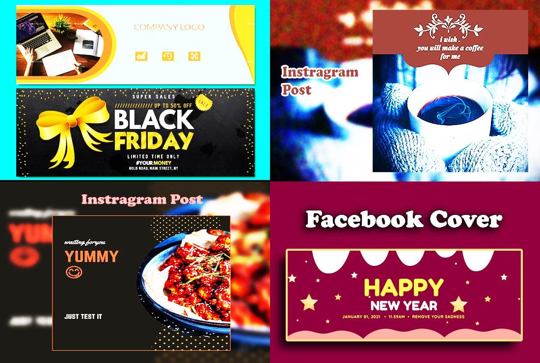 i will create a professional Facebook cover for you within one day