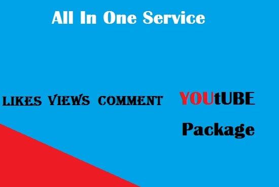 YouTube Video Package All in one service & Instantly start
