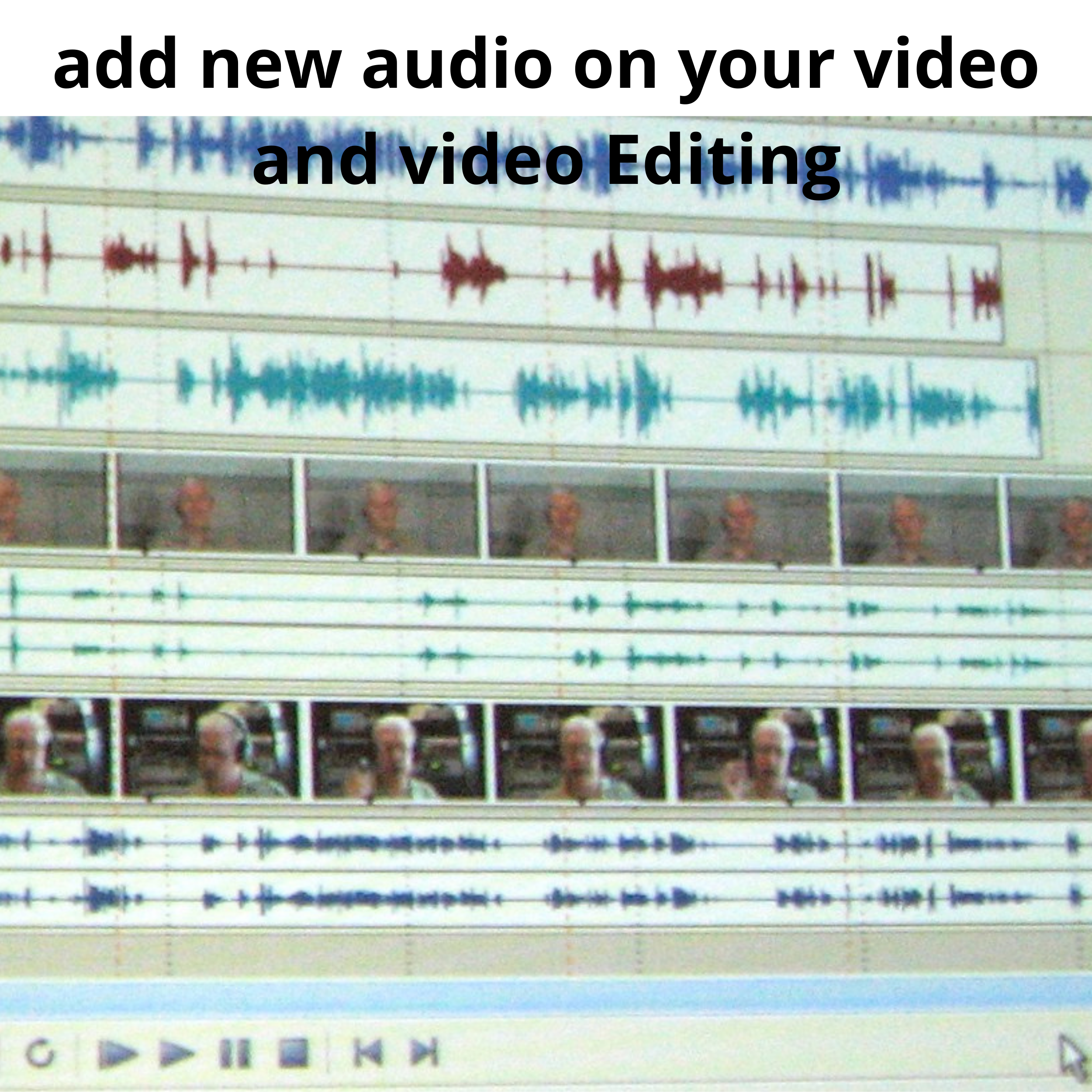 i will add new audio on your video and video editing