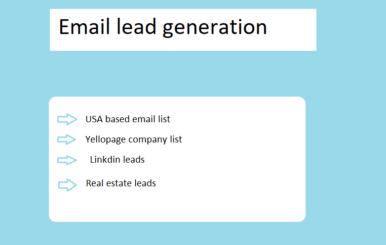 I will provide USA based target valid email list.b2b list.