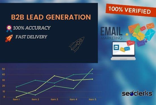 I will provide B2b lead generation and prospect list building