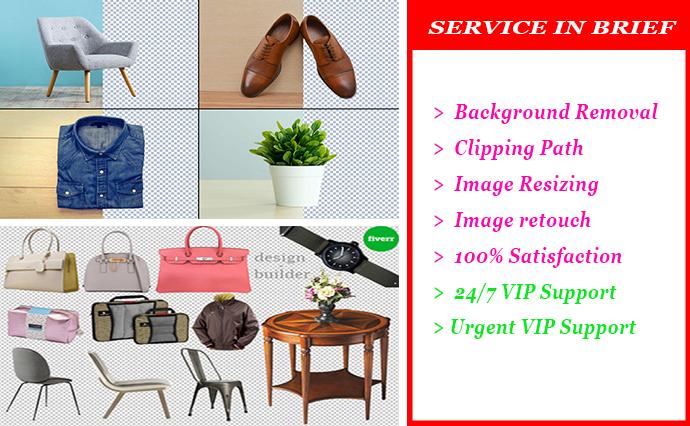 I will do background remove and fast delivery 