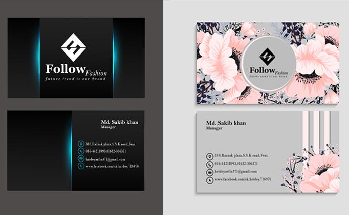 I will create an unique business card within 24 hours