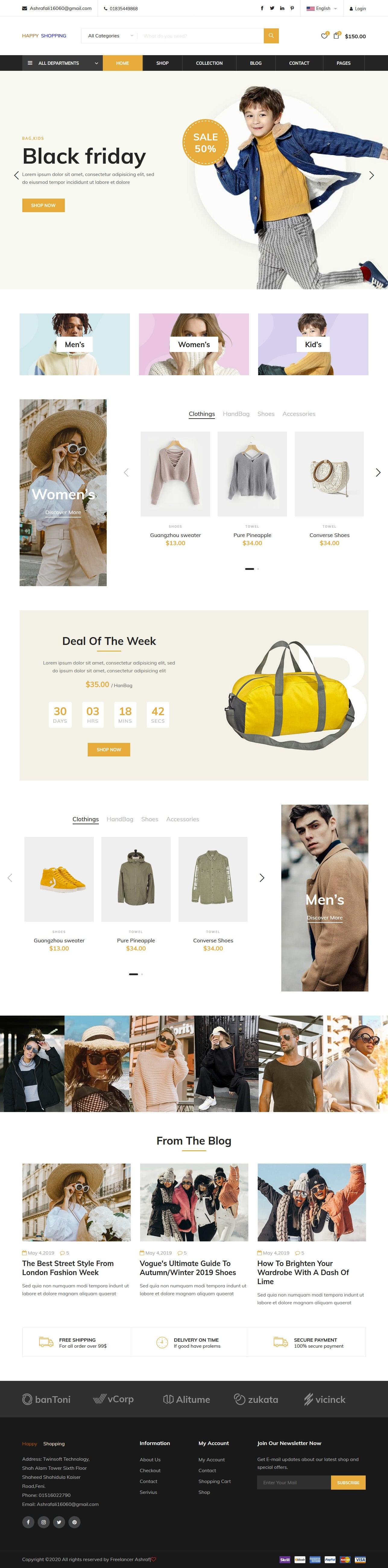 I will design ecommerce wordpress website 