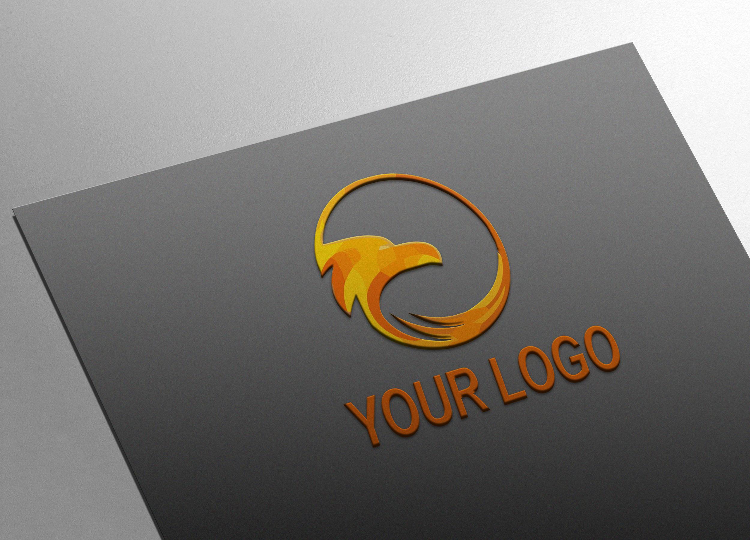 Carve your logo in wood version, Leather, Steel or 3D glass mockup