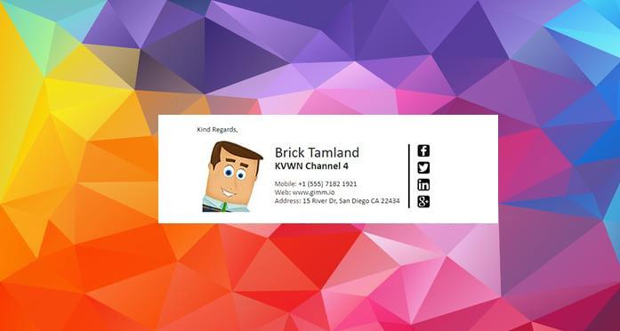 I will create modern HTML email signature, outlook, gmail, apple