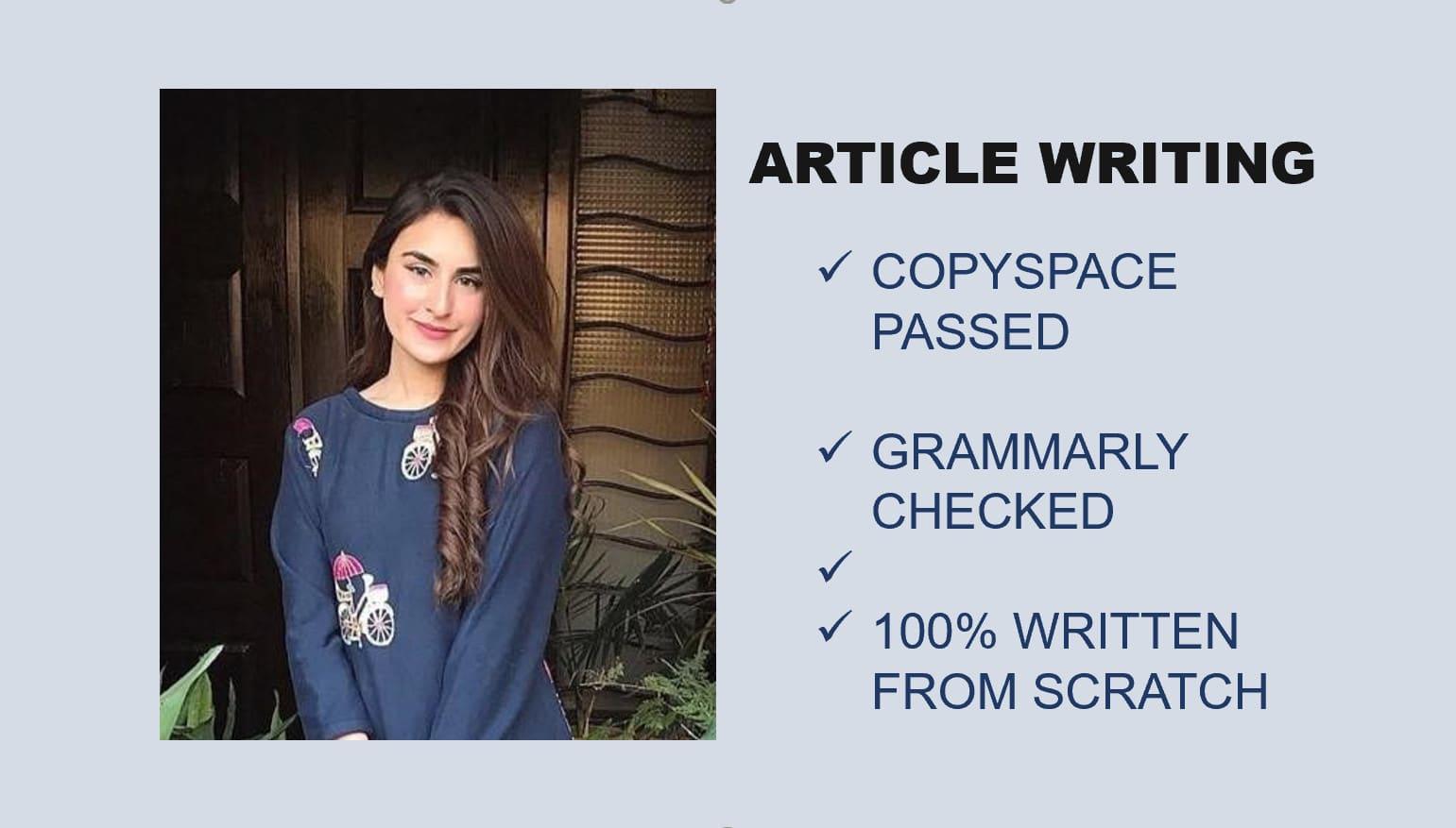 I will write seo friendly articles and blogs within 24 hours