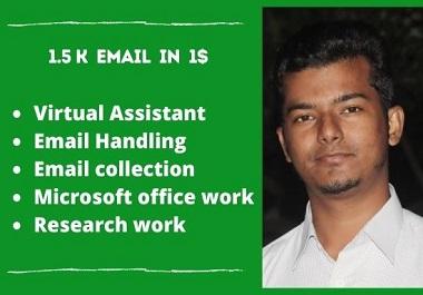 I will do your virtual assistance work 