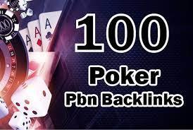 Create 100 DA 50+ casino gambling poker betting related sites.