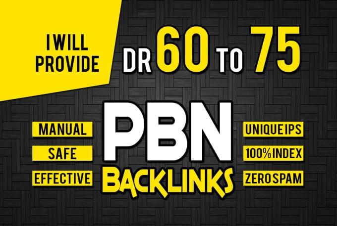 Create 12 DR 60+ Permanant Homepage PBN Backlink